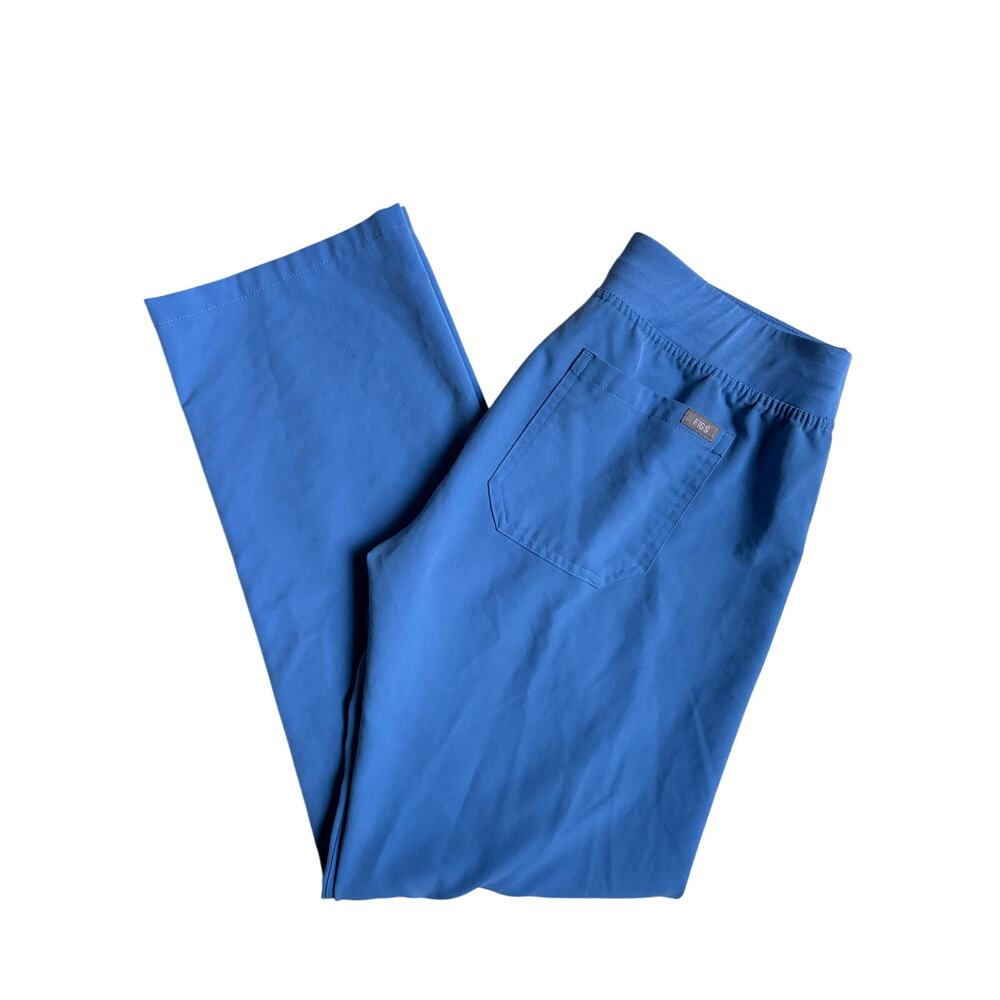 FIGS Livingston Regular/Mid-Rise Straight-Leg Scrub Pants (Light Blue) - Small